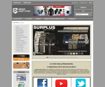 Generalarmystore.fr(Boutique GROUP ARMY STORE (ex GENERAL ARMY STORE)) Screenshot