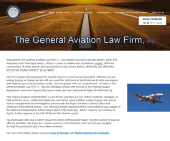 Generalaviationlaw.org(The General Aviation Law Firm) Screenshot