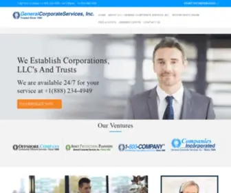 Generalcorporate.com(General Corporate Services) Screenshot