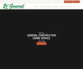Generalcranect.com(General Construction Crane Service) Screenshot