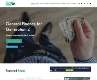 Generalfinanceforgenz.com(General Finance for Gen Z) Screenshot