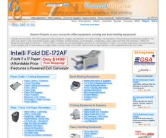 Generalgraphic.com(Book binding equipment) Screenshot