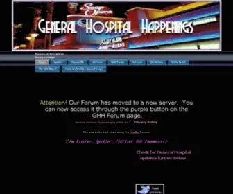 Generalhospitalhappenings.com(Soap blog) Screenshot