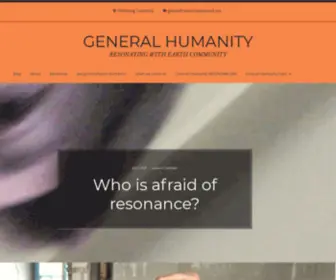 Generalhumanity.org(RESONATING WITH EARTH COMMUNITY) Screenshot