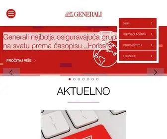 Generali.rs(GENERALI Osiguranje Srbija) Screenshot