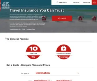 Generalitravelinsurance.com(Travel Insurance Made Simple) Screenshot