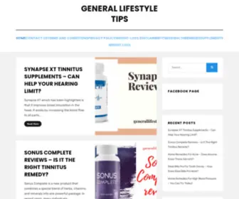 Generallifestyletips.com(General Lifestyle Tips) Screenshot