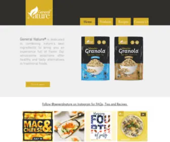 Generalnature.com(Low Carb Granola) Screenshot