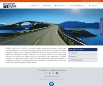 Generalpolymers.net(General Industrial Polymers) Screenshot