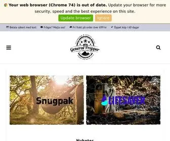 Generalprepper.se(The general prepper) Screenshot