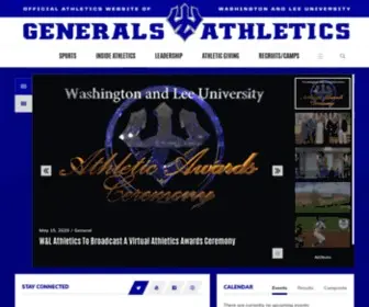 Generalssports.com(Washington and Lee University) Screenshot