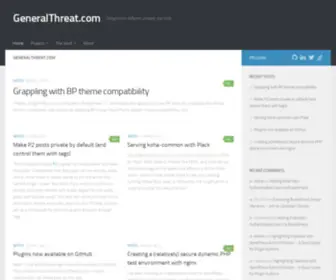 Generalthreat.com(Dangerously different projects and code) Screenshot