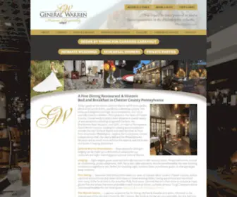 Generalwarren.com(Fine Dining Pa) Screenshot