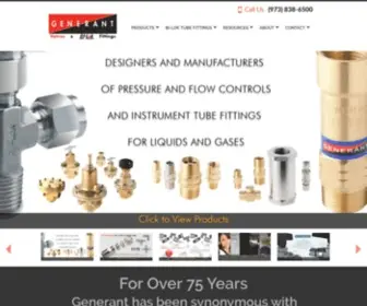Generant.com(Valve Manufacturers and Suppliers) Screenshot
