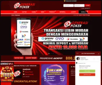 Generasipoker.online Screenshot