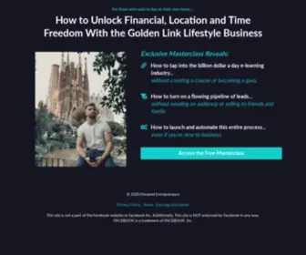 Generate100.com(How to Create & Automate the Ultimate Lifestyle Business) Screenshot