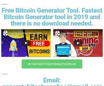 Generatebitcoins.online(Easy Way To Earn Bitcoin) Screenshot