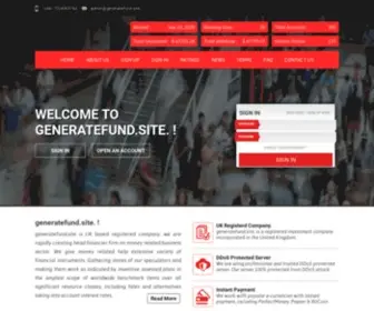 Generatefund.site(Generatefund site) Screenshot