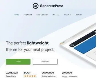 Generatepress.com(Generatepress) Screenshot