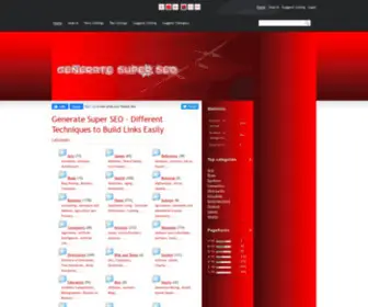 Generatesuperseo.com(理财婆169292一波四码) Screenshot