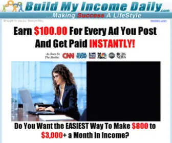 Generatingwealthx.com(Earn 100% Instant Daily Residual Cash) Screenshot