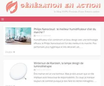 Generation-EN-Action.com(Découvrez le site qui aide les femmes dans leur quotidien) Screenshot