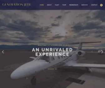 Generation-Jets.com(Generation Jets offers a bespoke travel experience tailored to each individual's wishes) Screenshot