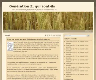 Generation-Z.fr(Tout sur la génération Z) Screenshot