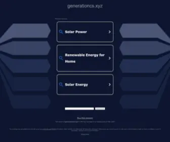 Generationcs.xyz(New Generation CS) Screenshot