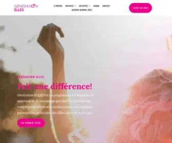 Generationelles.ca(Génération Elles) Screenshot