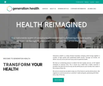 Generationhealth.com.au(New Home) Screenshot