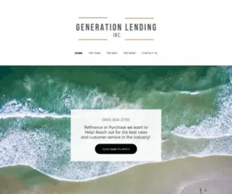 Generationlendinginc.com(GENERATION LENDING INC) Screenshot