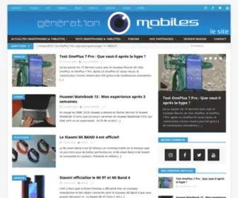 Generationmobiles.net(Génération mobiles) Screenshot