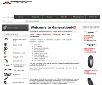 Generationmx.com(Motorcycle parts) Screenshot