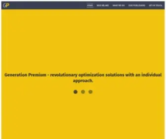 Generationpremium.com(Generation Premium INC) Screenshot
