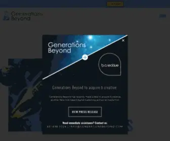 Generationsbeyond.com(Generations Beyond) Screenshot