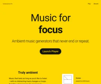 Generative.fm(Endless ambient music generators) Screenshot