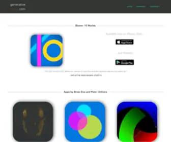 Generativemusic.com(Creative apps for the iPad) Screenshot