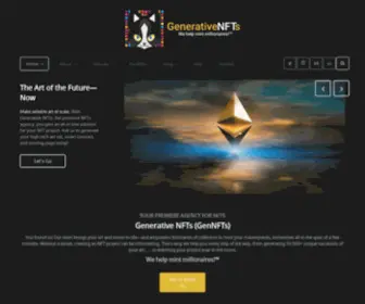 Generativenfts.io(Be Part of the Future of Art) Screenshot