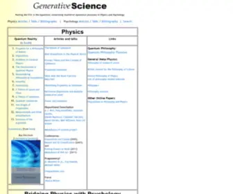 Generativescience.org(Generative Science) Screenshot