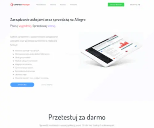 Generato.pl(Generato Manager) Screenshot
