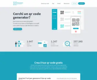 GeneratoreqRcode.it(Generatore qr code generator dinamico gratis) Screenshot