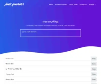 Generatorfonts.com(Fonts Generator) Screenshot
