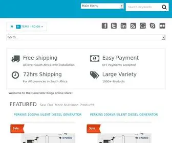 Generatorkings.co.za(THE GENERATOR KING PROJECTS) Screenshot