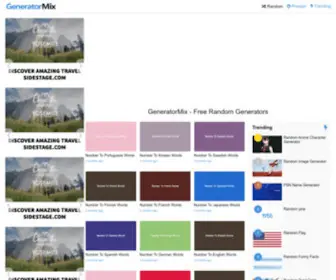 Generatormix.com(Free Random Generators) Screenshot