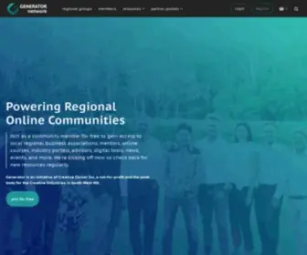 Generator.network(Powering Regional Online Communities) Screenshot