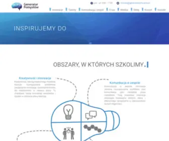 Generatorpomyslow.pl(Szkolenia biznesowe) Screenshot
