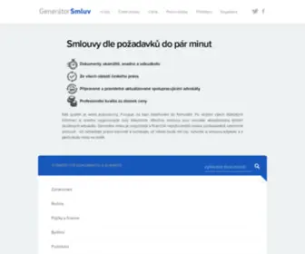 Generatorsmluv.cz(GenerátorSmluv) Screenshot