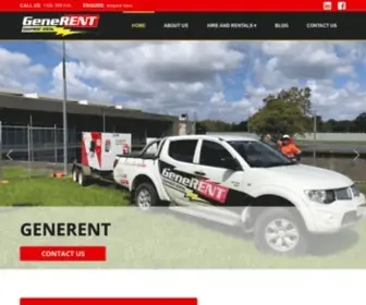 Generent.com.au(Petrol and Diesel Generator Rentals) Screenshot