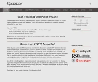 Genericon.org(Home & News) Screenshot